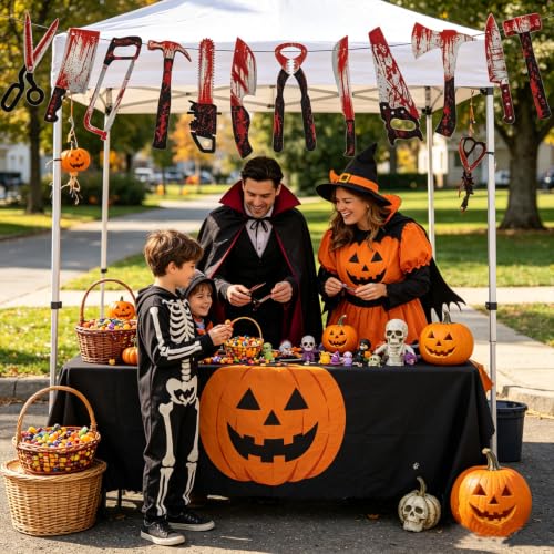 Halloween Bloody Banner Decorations - Knives, Scissors, Hammer, Garland