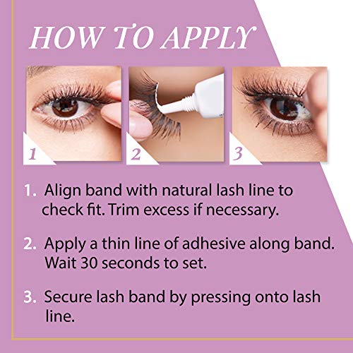 False Eyelashes Style 45 - Black 4 Pairs, Natural Look, Cruelty-Free - Andrea