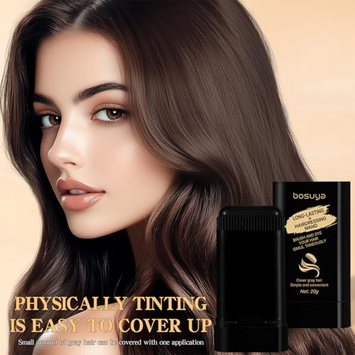 Temporary Hair Color Stick Brownish Black with Variation of 1 Pack