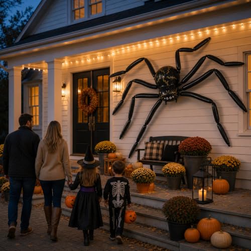 Giant Halloween Spider Balloon 10.2FT Outdoor Yard Decorations - Spooky Party Decor
