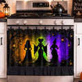 Hocus-Pocus Witches Oven Skirt Decoration - Halloween Kitchen Curtain