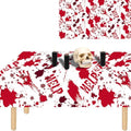 Blood Handprint Halloween Tablecloth - 54 x 108 Inch Rectangular Spillproof Decor