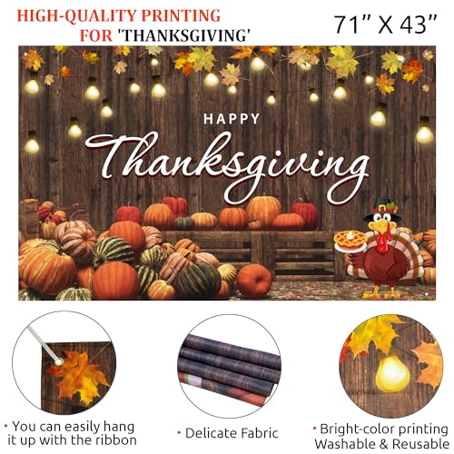 Thanksgiving Balloon Arch Kit with 197 Balloons & Backdrop for Party Decorations
