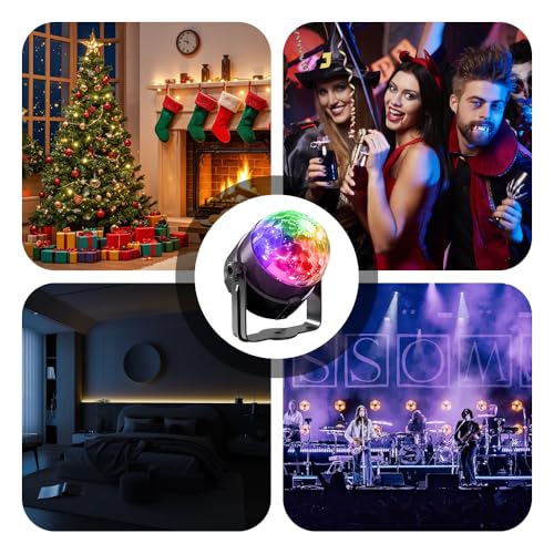 Bronze 2-Piece Voice Controlled Party Lights with Remote – Multi-Color LED String Lights