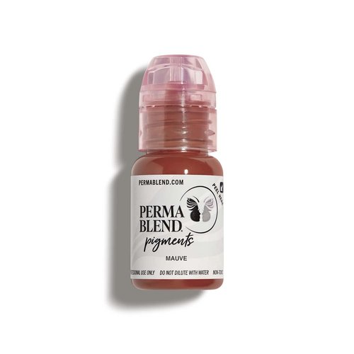 Perma Blend - Mauve - Mauve Tattoo Ink for Permanent Makeup - Lip Blush Microblading Ink to Enhance Color - Lip Blushing & Tattoo Supplies - Vegan (0.5 oz)