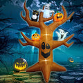9ft Halloween Inflatable Ghost Tree with RGB LED Outdoor Yard Decoration