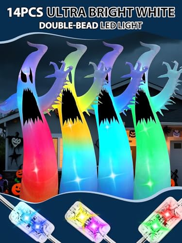 2 Pack 2.5A Inflatable Air Blower with 12V/3A Adapter & Colorful LED Lights - Variation of 2.5A/2P