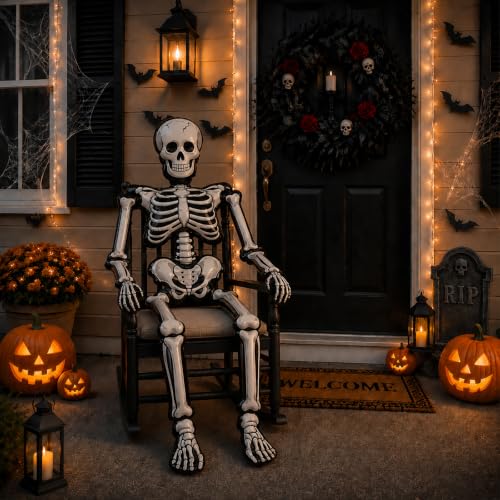 Halloween 1 Pack Jumbo Skeleton Balloon - 79 Inch Foil Halloween Decoration