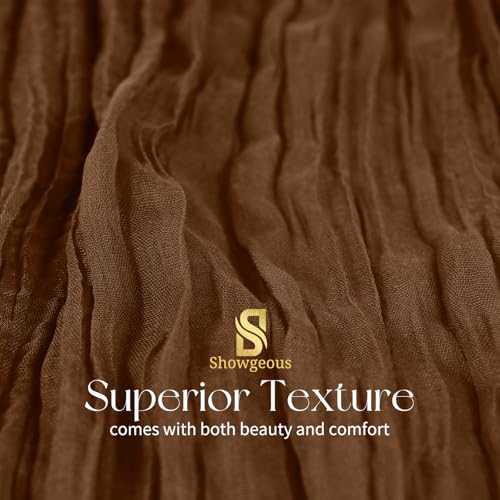 Brown Cheesecloth Table Runner 17x108 Inches - 30 Pack, Boho Home Decor Variation of Brown / 30 Pack