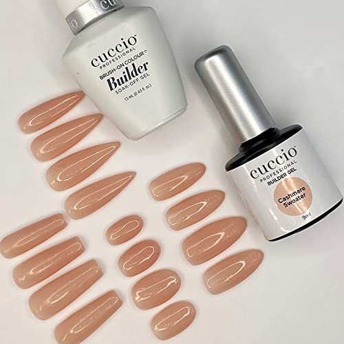 Cuccio Pro Builder Gel Nail Polish - Tan Glow Variation, Self-Leveling, 0.43 oz