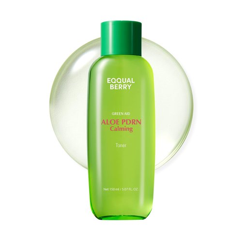 EQQUALBERRY Aloe PDRN Calming Toner, for Sensitive, | Instant Relief & Cooling | Non-Comedogenic & Fungal Acne Safe, Skin Barrier Repair | K-Beauty (5.07 fl.oz / 150ml)