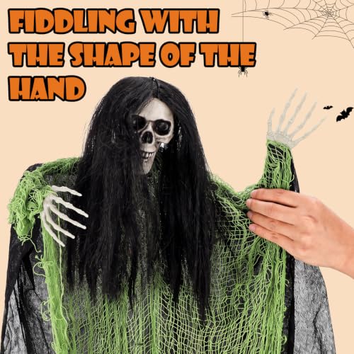 Halloween Hanging Ghost Decorations 39.5 Inches - Spooky Yard & Indoor Decor 3 Pack