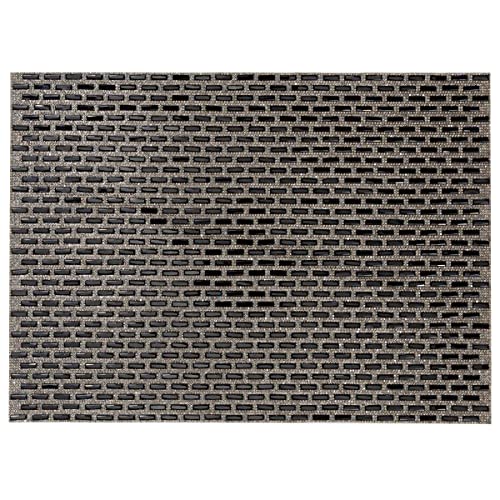 Black Rectangular Glass Stone Rhinestone Placemat - Sparkling Formal Table Decor 13x18 with Felt Back - Variation of THIS listing