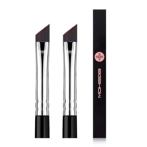 Skiennix Eyeliner Brush - PRO Precision Gel Eye Liner Brush with Ultra Thin Angled Tip - 2-Piece Set