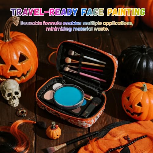 Light Blue Water-Based Face Paint for Halloween - Vibrant, Fast-Drying 1 oz - Variation of THIS listing