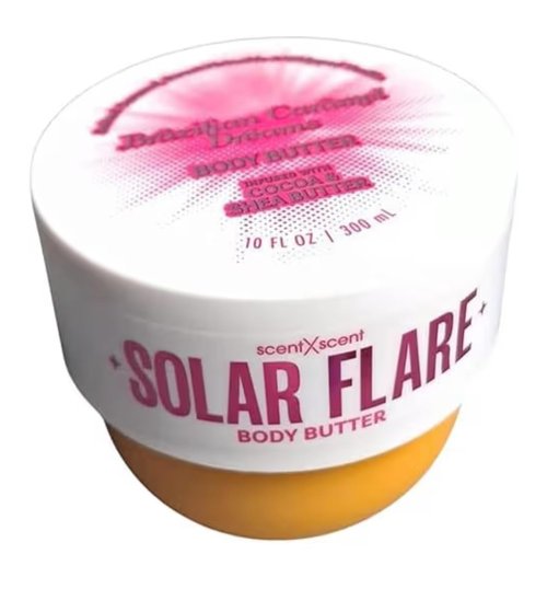 Solar Flare Body Butter, Brazilian Caramel Dreams, Smooth, Moisturizing, 10 oz FULL SIZE
