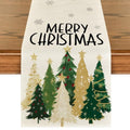 Artoid Mode Beige Christmas Table Runner 13 x 72 Inches for Holiday & Party Decor