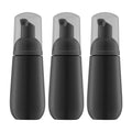 Owlyee 2oz Foam Bottle, Empty Travel Foaming Pump Dispenser for Hand Soap, Lash Cleanser, Shampoo (3PCS, Black)