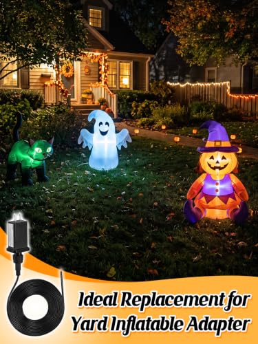 Aulock 12V 1A Power Supply for Inflatable Decorations - Black 3 Pack