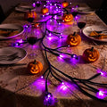 Halloween Spider Willow Vine Lights - 54 LED Purple Decor with Spider - Light with Spider Variation
