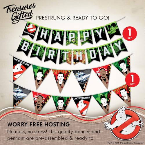 Ghostbusters Party Supplies Set for 16 Guests - Complete Decorations & Dinnerware - Serves 16
