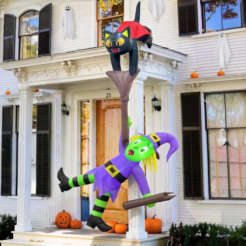 12FT Halloween Inflatable Decorations Outdoor Yard Blow Ups with LED Lights