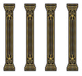 Great 20's Column Pull-Down Cutouts - 4 Pack Art Deco Roaring 20s Decorations