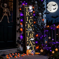 Large Halloween Welcome Sign for Front Door 47-inch Trick or Treat Porch Decor