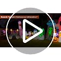 5Ft Halloween Inflatable Yard Decoration with Bright LEDs & Witch Hat - Bulldog