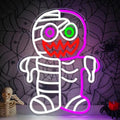 Skeleton Zombie Neon Sign for Halloween Decorations - USB Dimmer Included