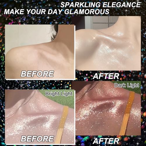 Rainbow Rain Glitter Spray - Long-Lasting Shimmer for Hair, Face, Clothing - 2.11oz