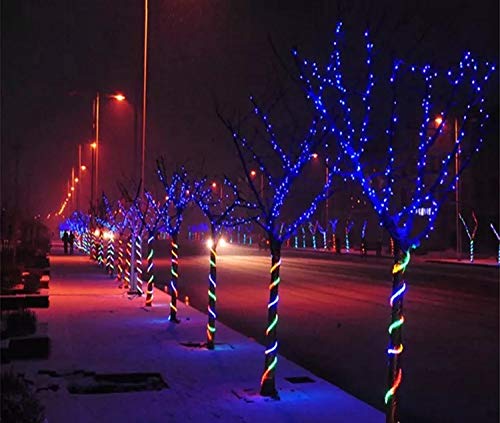 Blue LED Rope Lights 33ft Waterproof Outdoor String Lights for Patio Deck Pool Camping