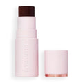 Revolution Beauty London Skin Silk Bronzer Stick - Buildable Cream-to-Powder Formula, Deep Mocha, 0.15 oz