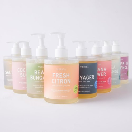 MERSEA Moisturizing Hand Soap - Voyager Scent in Large 16 fl oz Pump Bottle