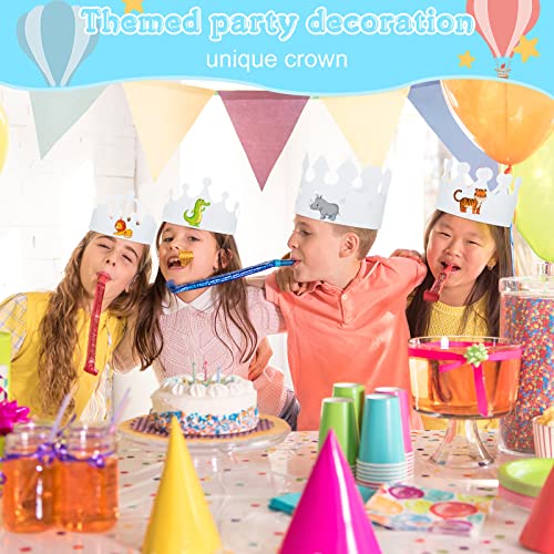 White Paper Crowns for Kids DIY Birthday Party Hats Party Supplies 200 Pack