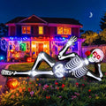 10FT Inflatable Skeleton with Biting Rose Halloween Yard Decor - Outdoor Giant Skeleton