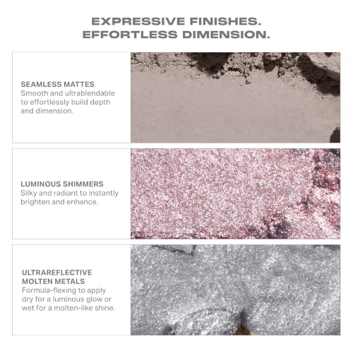 High Pigment Eyeshadow Palette with Shimmer Matte Metallic Neutral Colors - 6 Pan