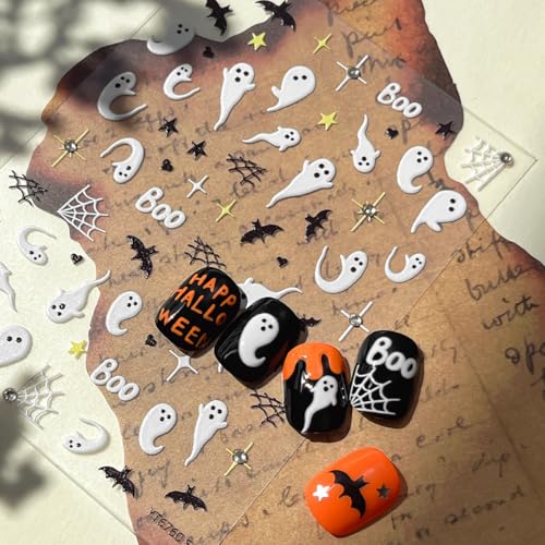 Halloween Nail Art Stickers Horror Gothic Decals - 3 Sheets - Variation of Halloween