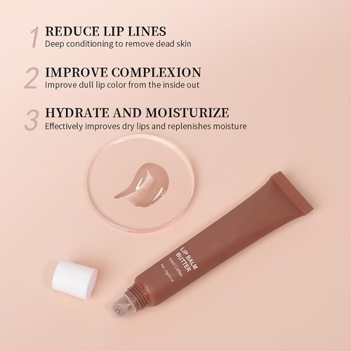 Skiennix Butter Lip Balm - Nourishing Lip Tint with High Shine | Hydrating Natural Ingredients, 0.5oz