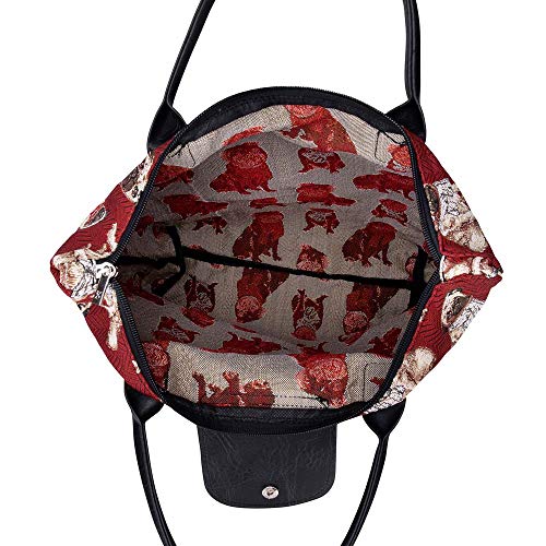Pug Signare Reusable Foldable Tote Bag Eco-Friendly Grocery Shopping Bag