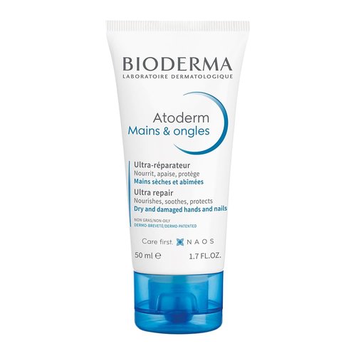 Bioderma Atoderm Hands and Nails Cream - Nourishing & Restorative Formula - 100ml