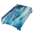 Ocean Waves Tablecloth 60x120 Inch Rectangular Polyester Table Decor - Blue Water Waves Variation