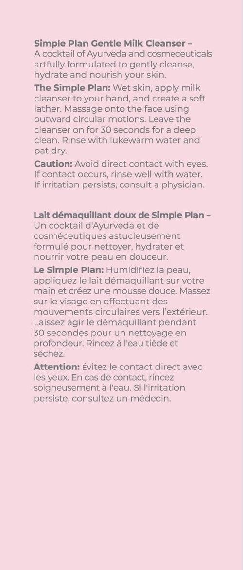 SIMPLE PLAN Hydrating Milky Facial Cleanser - Gentle Moisturizing Face Wash for Sensitive Skin | 200 ML