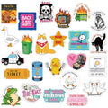 Funny Refrigerator Magnets Set - 24 Quirky Cute Kitchen Decor Gifts