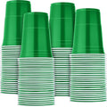 Mimorou Green Disposable Plastic Cups 16 oz Pack of 200 for Weddings & Parties