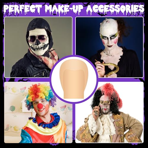 Makeup Latex Bald Caps & Head Wig Cap for Halloween & Costume Parties - Adults
