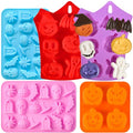 Halloween Silicone Mold Set for Chocolate Candy Gummy Cookies - 5 Pieces