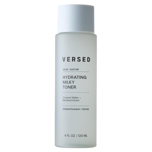 Versed Skin Soothe Hydrating Milky Toner for Face - Nourishing Coconut Water with Algae & Bamboo Extracts - Helps Restore Skin’s Natural pH Balance (Skin Soothe - 4 Fl Oz (Pack of 1))