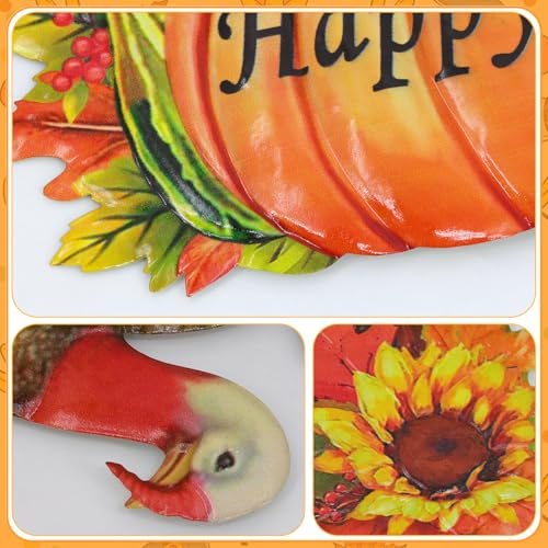 Thanksgiving Metal Turkey Garden Stake Decor - Fall Outdoor Yard Decoration - Variation of Turkey