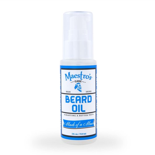 Maestro's Classic Beard Oil - High-Shine Moisturizing & Taming for All Beard Types, 2 Ounce